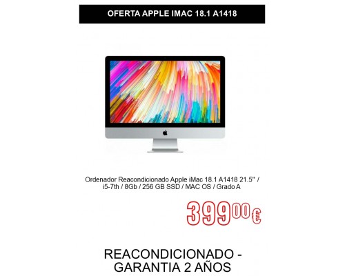 APPLE IMAC 18.1 A1418 21.5" 